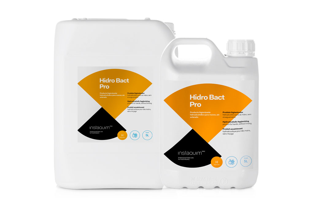 Hidro Bact Pro, Producte hidroalcohòlic per el rentat de mans, sense esbandit