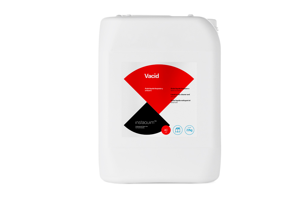 Vacid, Kwaśny detergent zapobiegający osadzaniu się kamienia.